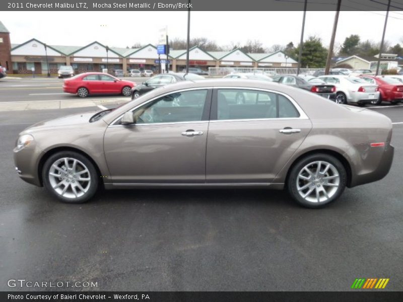 Mocha Steel Metallic / Ebony/Brick 2011 Chevrolet Malibu LTZ