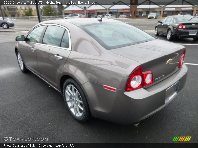Mocha Steel Metallic / Ebony/Brick 2011 Chevrolet Malibu LTZ