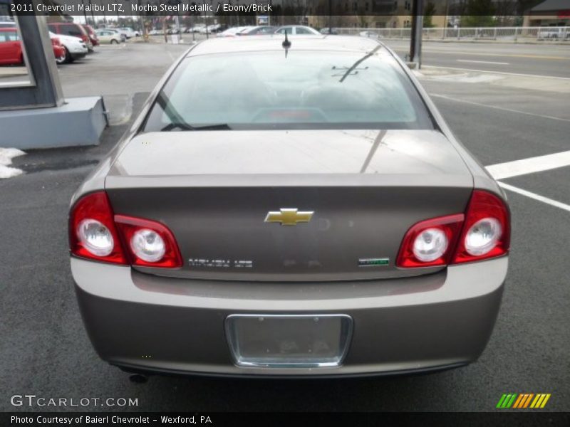 Mocha Steel Metallic / Ebony/Brick 2011 Chevrolet Malibu LTZ