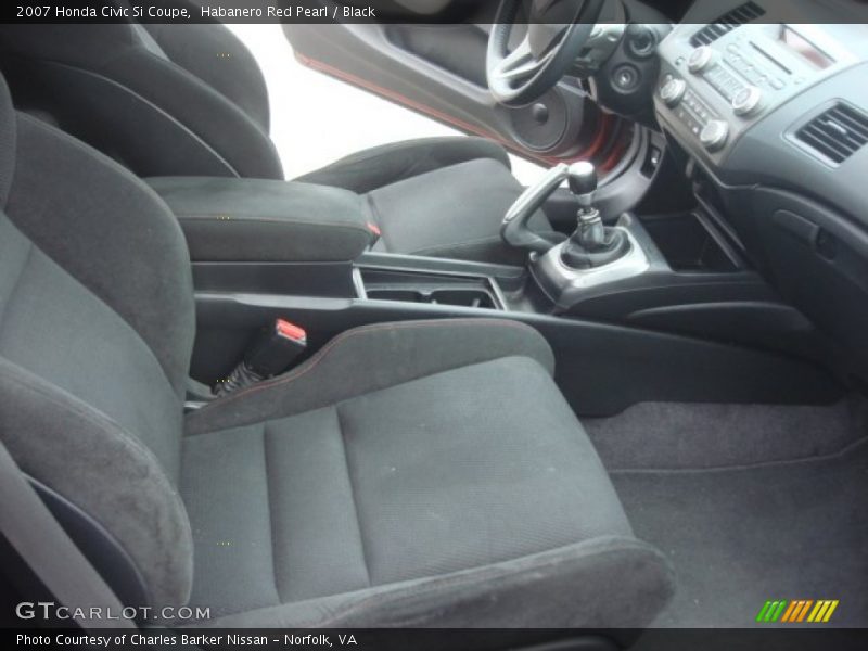 Habanero Red Pearl / Black 2007 Honda Civic Si Coupe