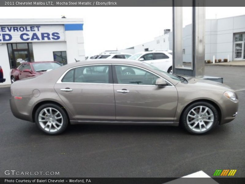 Mocha Steel Metallic / Ebony/Brick 2011 Chevrolet Malibu LTZ