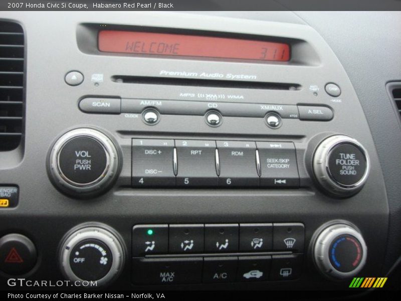 Habanero Red Pearl / Black 2007 Honda Civic Si Coupe