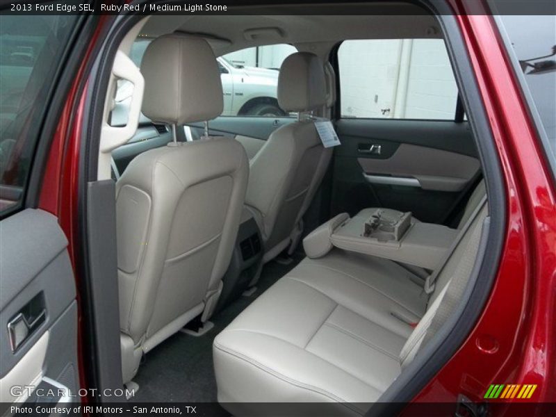 Ruby Red / Medium Light Stone 2013 Ford Edge SEL