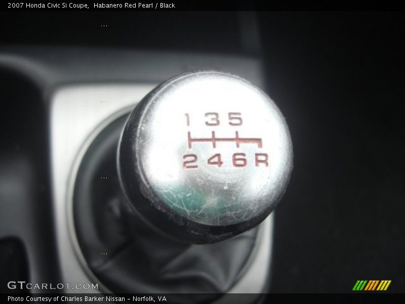 Habanero Red Pearl / Black 2007 Honda Civic Si Coupe