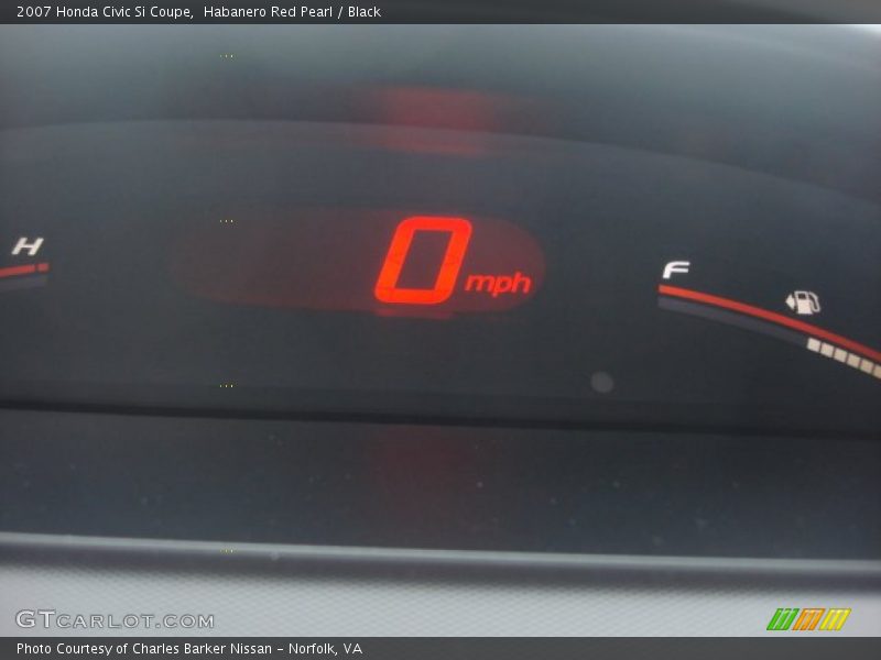 Habanero Red Pearl / Black 2007 Honda Civic Si Coupe