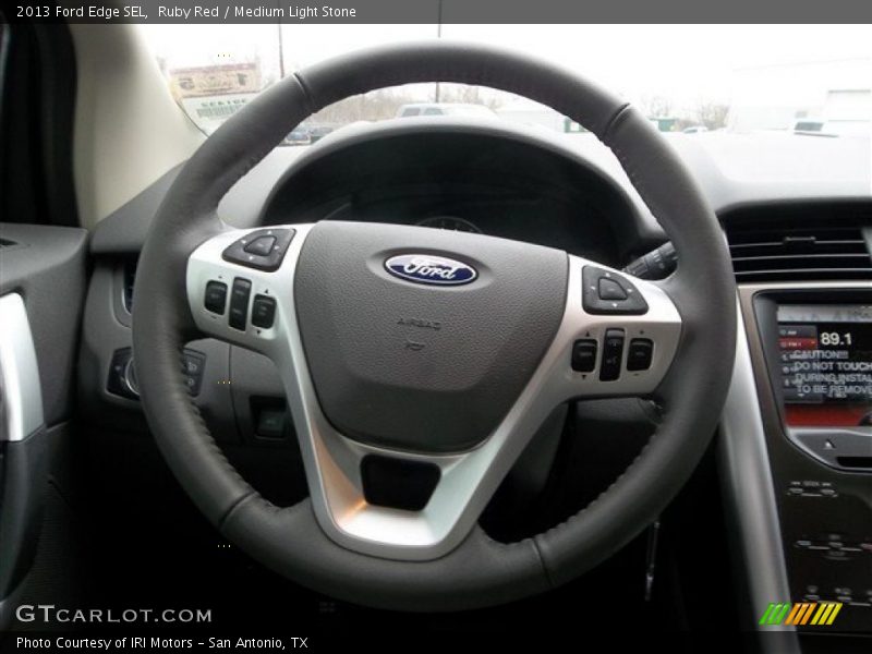 Ruby Red / Medium Light Stone 2013 Ford Edge SEL