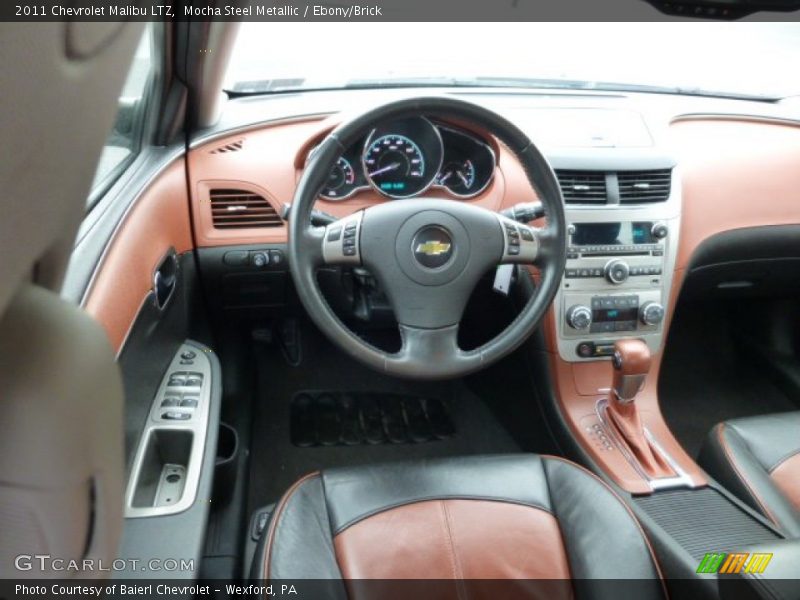 Mocha Steel Metallic / Ebony/Brick 2011 Chevrolet Malibu LTZ