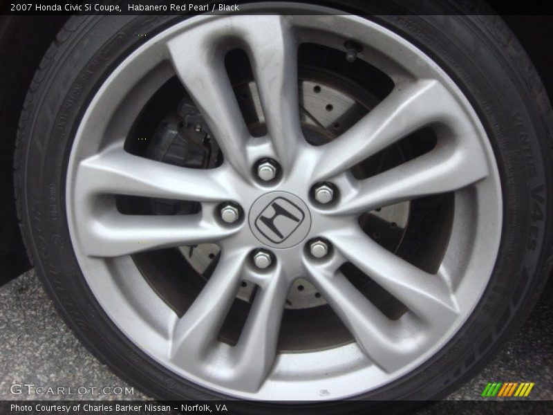 Habanero Red Pearl / Black 2007 Honda Civic Si Coupe