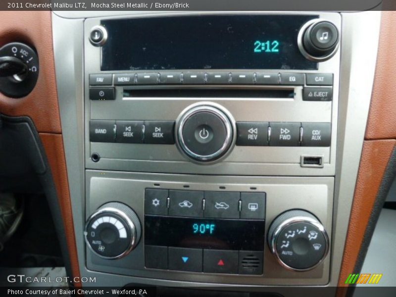 Mocha Steel Metallic / Ebony/Brick 2011 Chevrolet Malibu LTZ