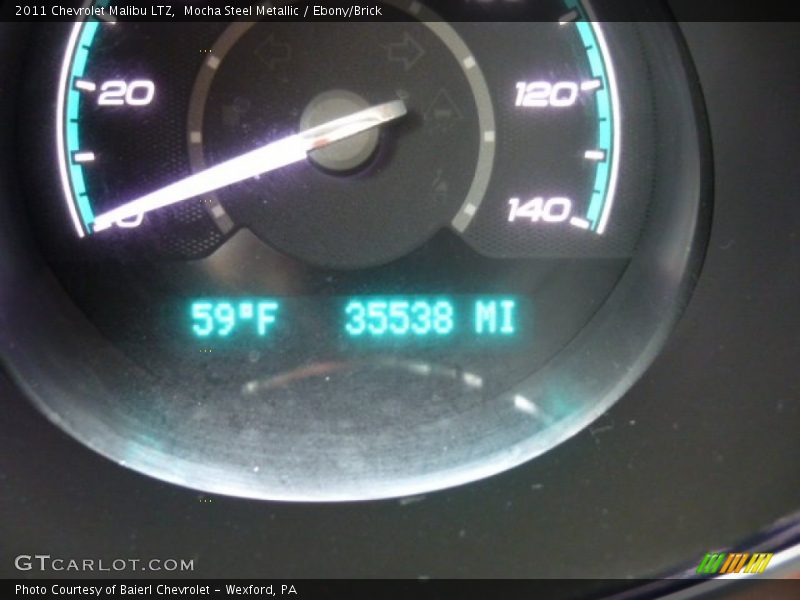 Mocha Steel Metallic / Ebony/Brick 2011 Chevrolet Malibu LTZ