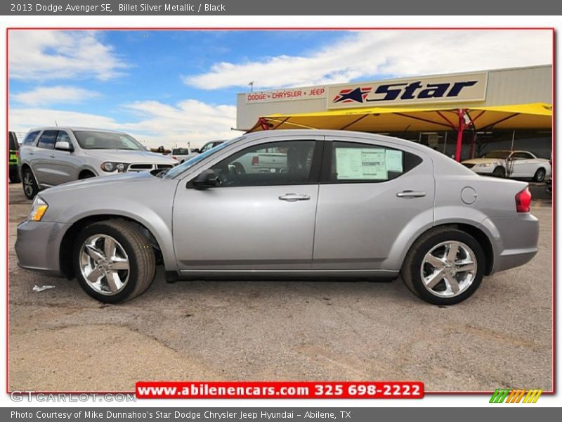 Billet Silver Metallic / Black 2013 Dodge Avenger SE