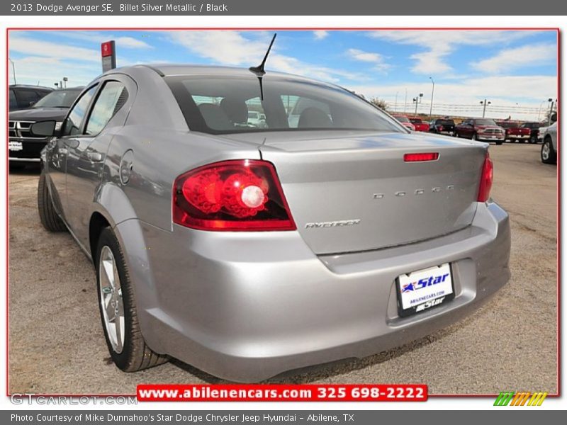 Billet Silver Metallic / Black 2013 Dodge Avenger SE