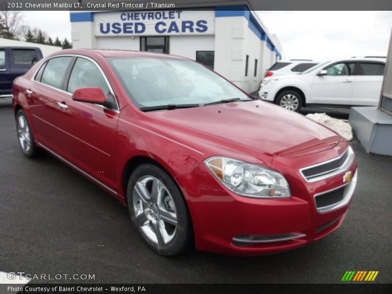 Crystal Red Tintcoat / Titanium 2012 Chevrolet Malibu LT