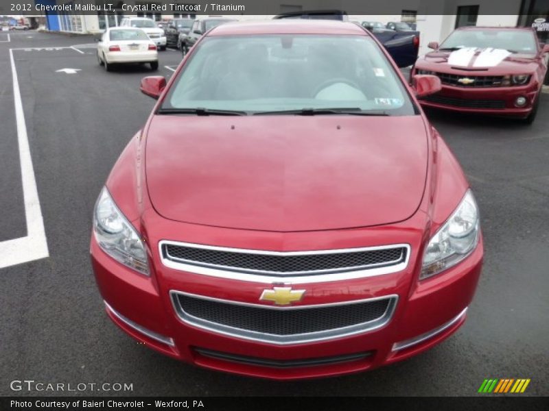 Crystal Red Tintcoat / Titanium 2012 Chevrolet Malibu LT