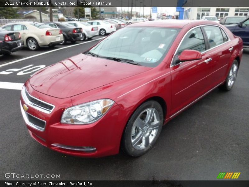 Crystal Red Tintcoat / Titanium 2012 Chevrolet Malibu LT