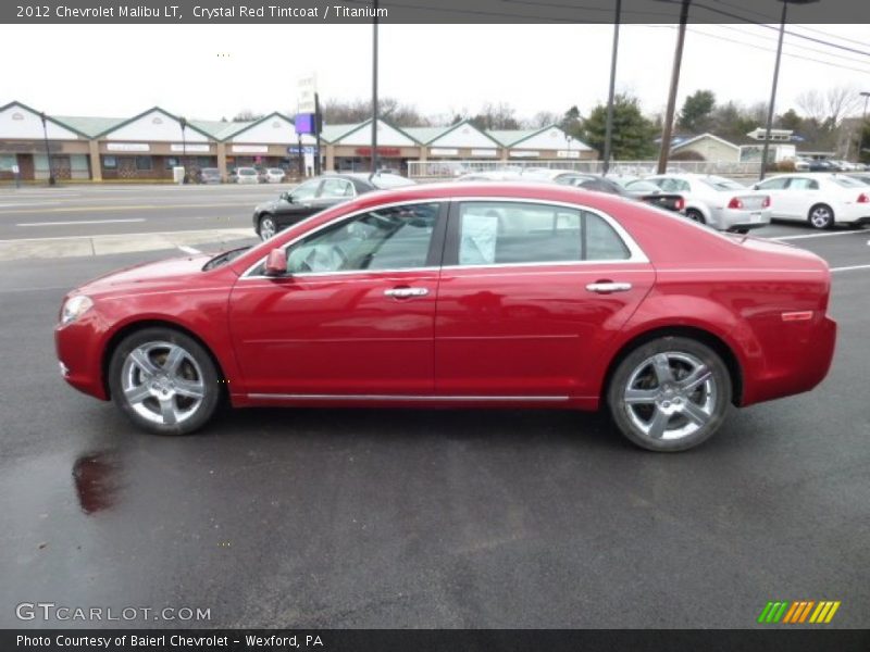 Crystal Red Tintcoat / Titanium 2012 Chevrolet Malibu LT