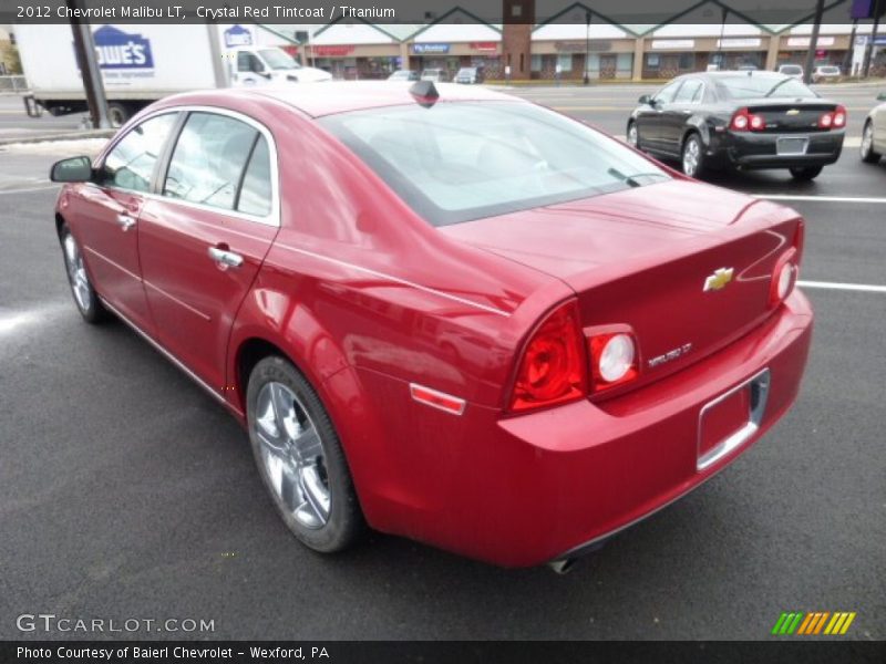 Crystal Red Tintcoat / Titanium 2012 Chevrolet Malibu LT