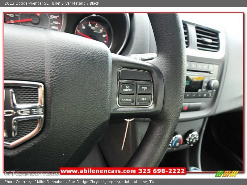 Billet Silver Metallic / Black 2013 Dodge Avenger SE