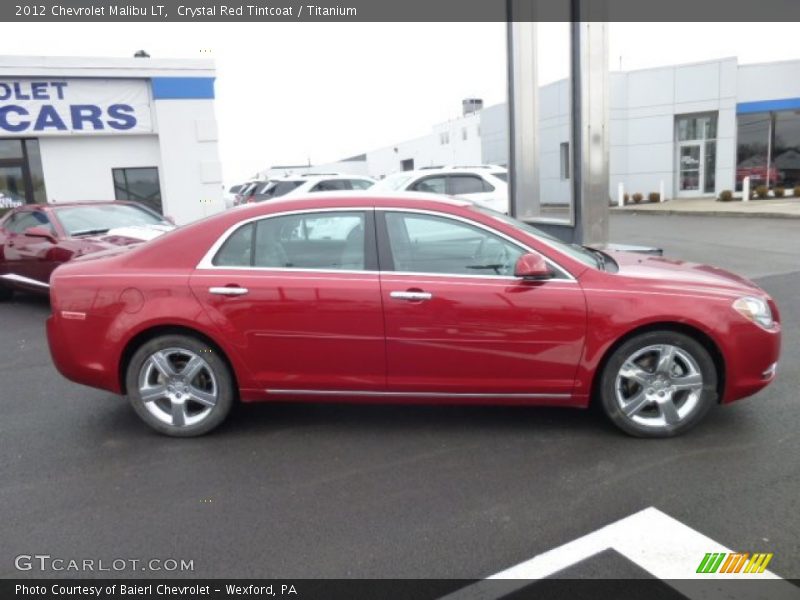 Crystal Red Tintcoat / Titanium 2012 Chevrolet Malibu LT
