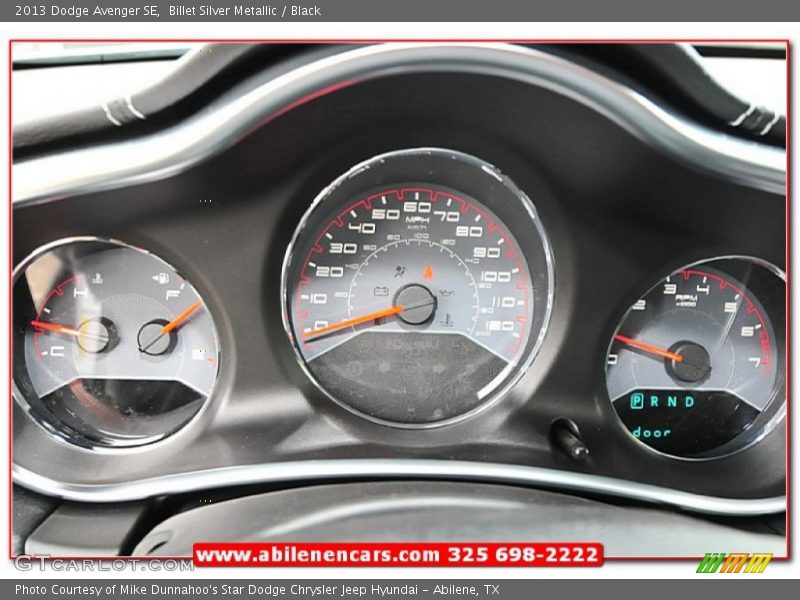 Billet Silver Metallic / Black 2013 Dodge Avenger SE