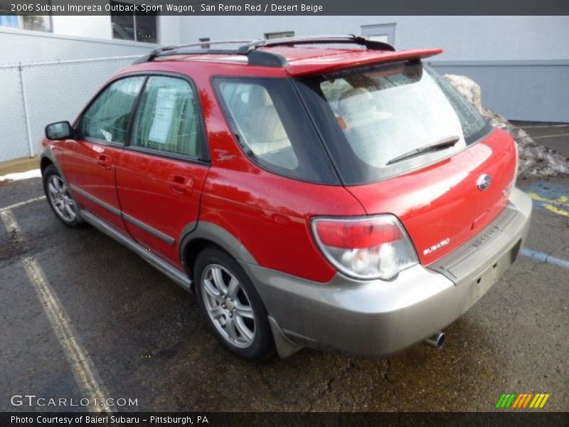 San Remo Red / Desert Beige 2006 Subaru Impreza Outback Sport Wagon
