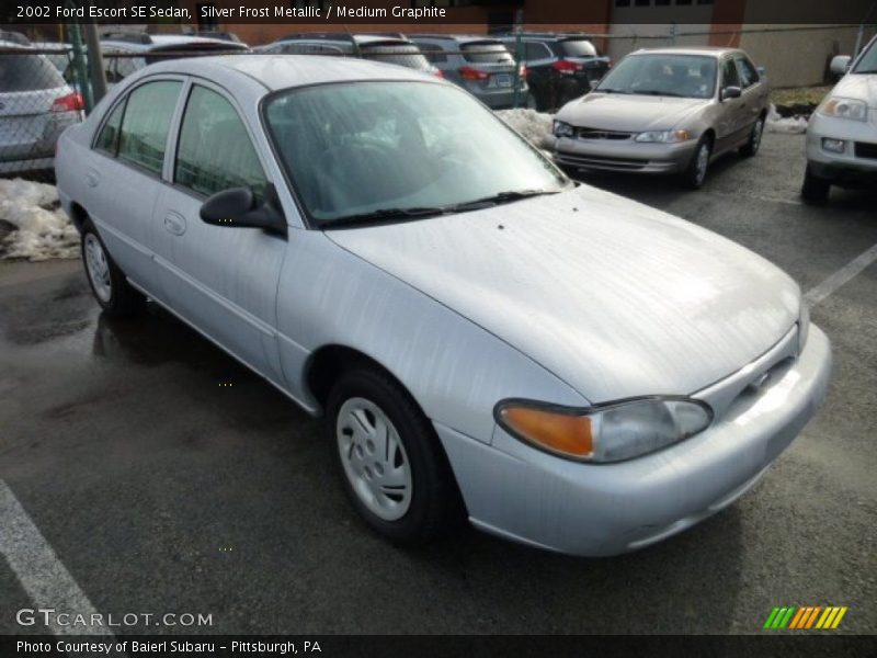 Silver Frost Metallic / Medium Graphite 2002 Ford Escort SE Sedan