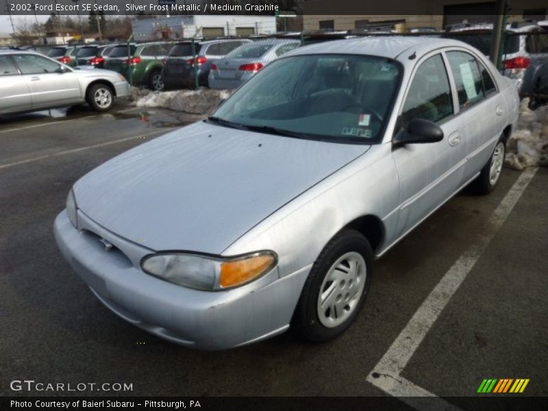 Silver Frost Metallic / Medium Graphite 2002 Ford Escort SE Sedan