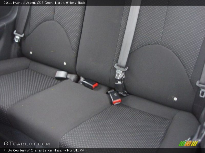 Nordic White / Black 2011 Hyundai Accent GS 3 Door