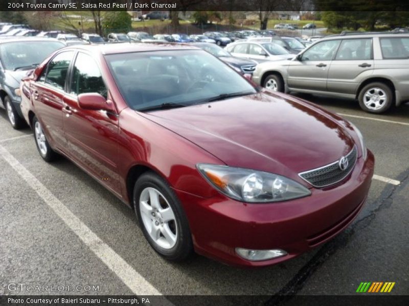 Salsa Red Pearl / Dark Charcoal 2004 Toyota Camry SE