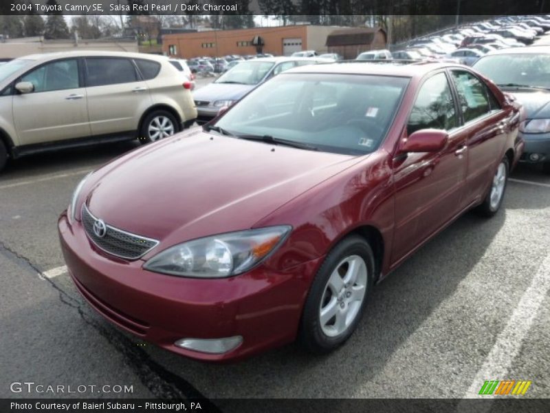 Salsa Red Pearl / Dark Charcoal 2004 Toyota Camry SE