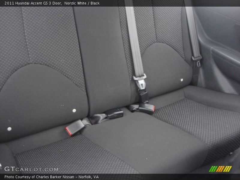 Nordic White / Black 2011 Hyundai Accent GS 3 Door