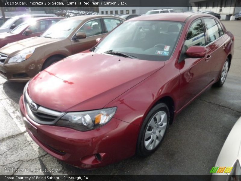 Camellia Red Pearl / Carbon Black 2010 Subaru Impreza 2.5i Sedan