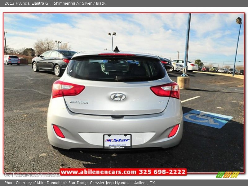 Shimmering Air Silver / Black 2013 Hyundai Elantra GT