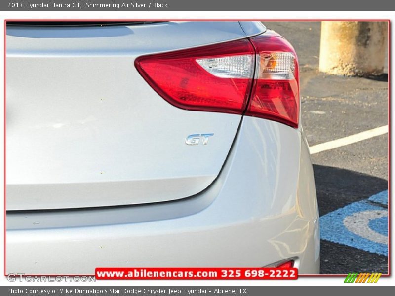 Shimmering Air Silver / Black 2013 Hyundai Elantra GT