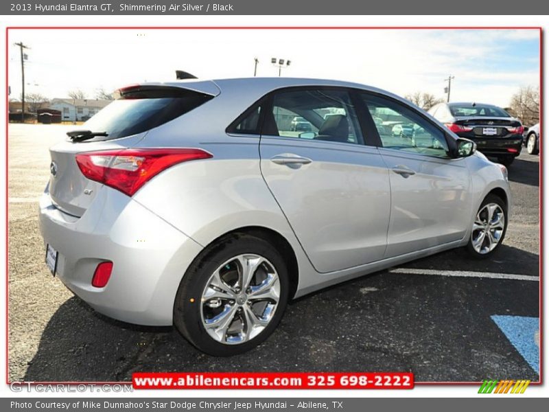 Shimmering Air Silver / Black 2013 Hyundai Elantra GT