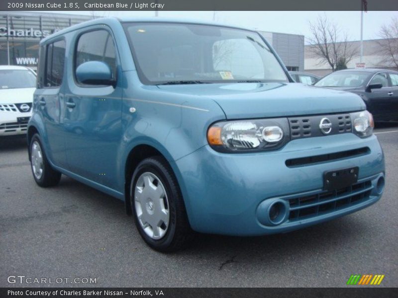 Caribbean Blue / Light Gray 2009 Nissan Cube 1.8 S