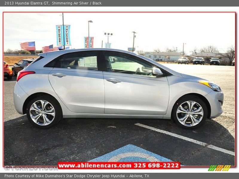 Shimmering Air Silver / Black 2013 Hyundai Elantra GT