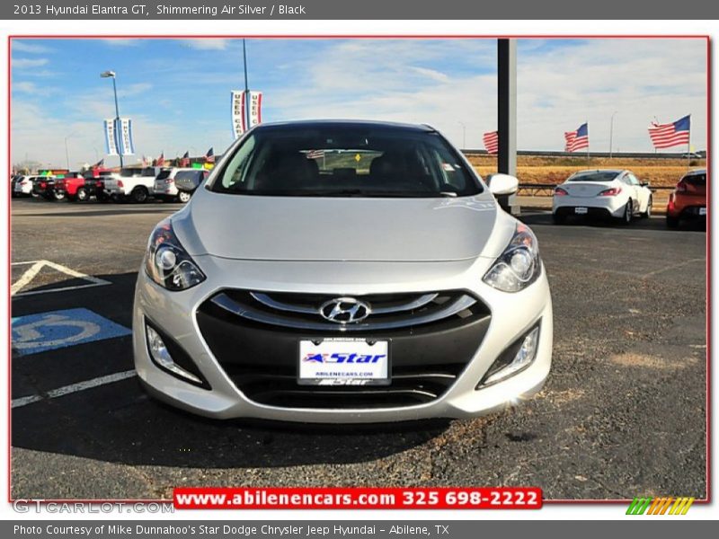 Shimmering Air Silver / Black 2013 Hyundai Elantra GT