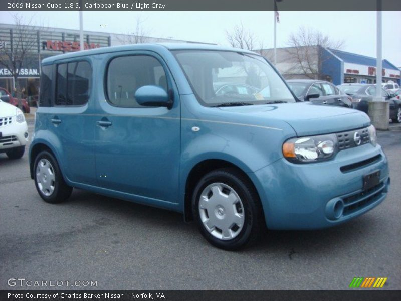 Caribbean Blue / Light Gray 2009 Nissan Cube 1.8 S