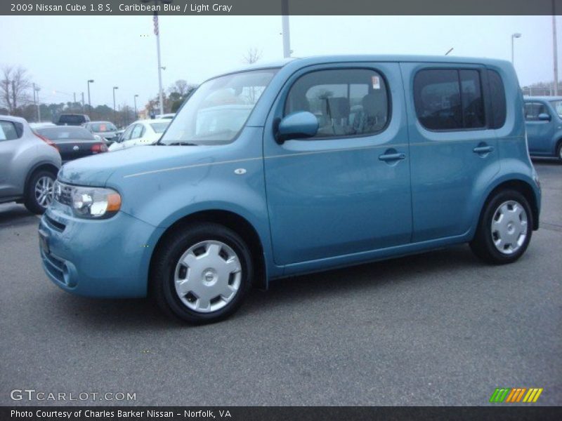 Caribbean Blue / Light Gray 2009 Nissan Cube 1.8 S