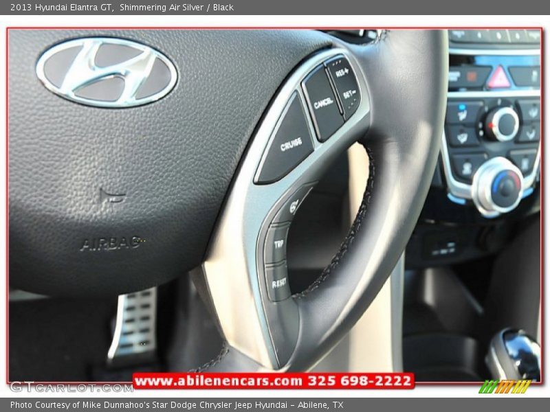 Shimmering Air Silver / Black 2013 Hyundai Elantra GT