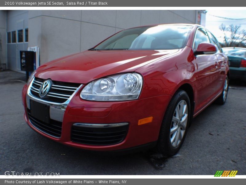 Salsa Red / Titan Black 2010 Volkswagen Jetta SE Sedan