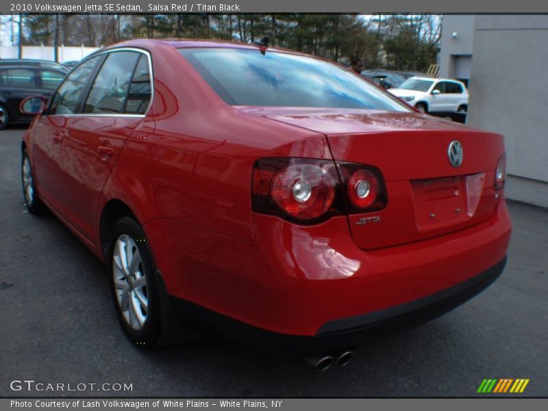 Salsa Red / Titan Black 2010 Volkswagen Jetta SE Sedan