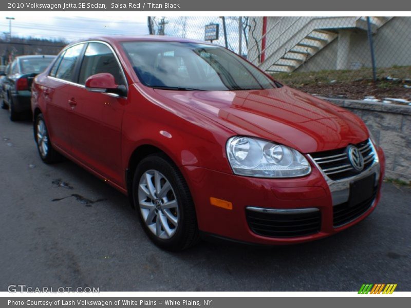 Salsa Red / Titan Black 2010 Volkswagen Jetta SE Sedan