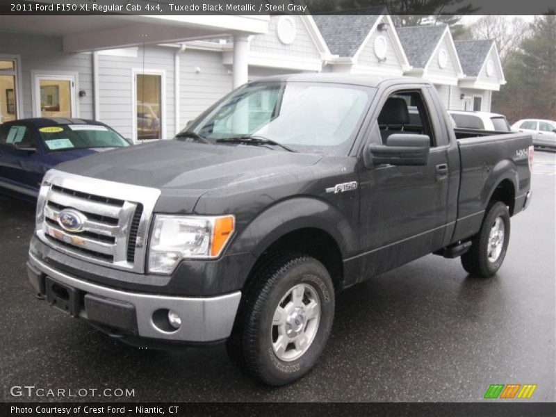 Tuxedo Black Metallic / Steel Gray 2011 Ford F150 XL Regular Cab 4x4