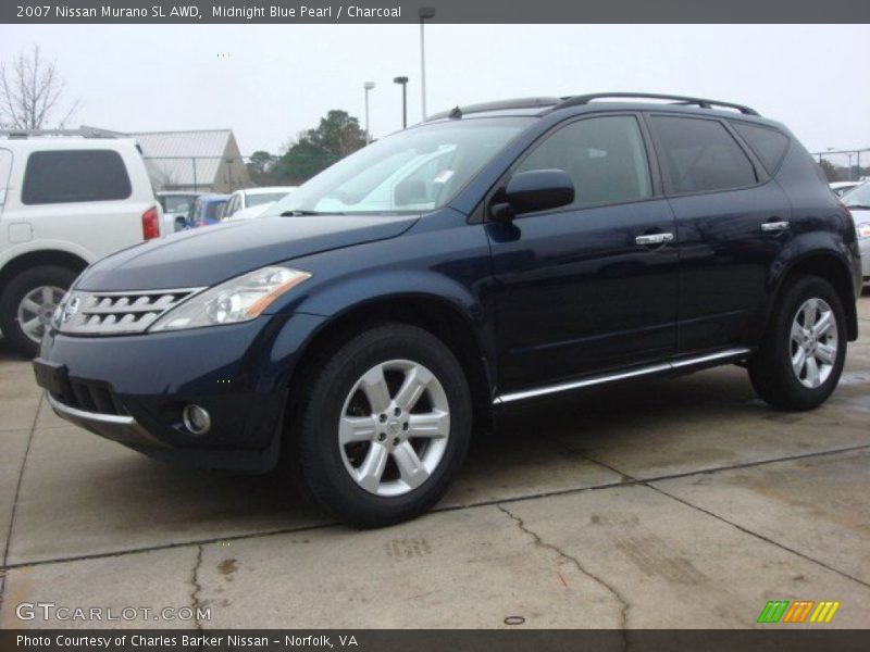Midnight Blue Pearl / Charcoal 2007 Nissan Murano SL AWD
