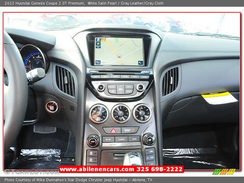 White Satin Pearl / Gray Leather/Gray Cloth 2013 Hyundai Genesis Coupe 2.0T Premium