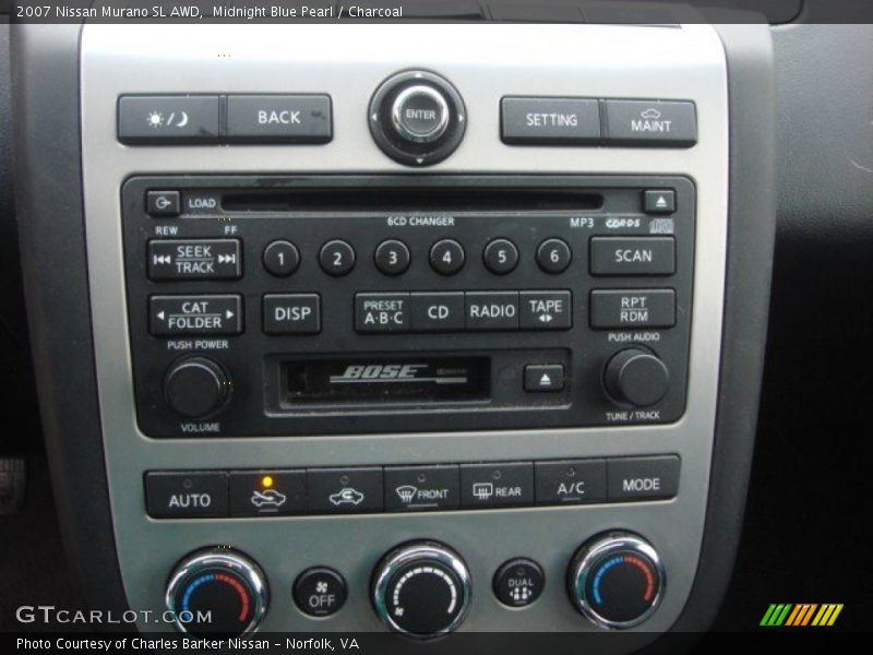 Midnight Blue Pearl / Charcoal 2007 Nissan Murano SL AWD