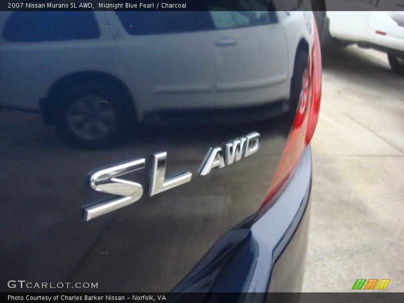 Midnight Blue Pearl / Charcoal 2007 Nissan Murano SL AWD