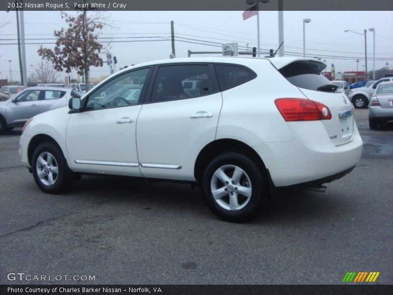 Pearl White / Gray 2012 Nissan Rogue S